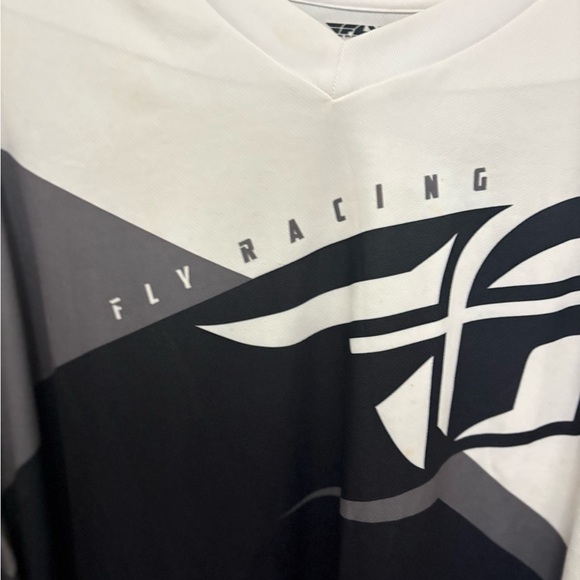 Fly Racing Men's Black and White Jersey - Picture 6 of 11